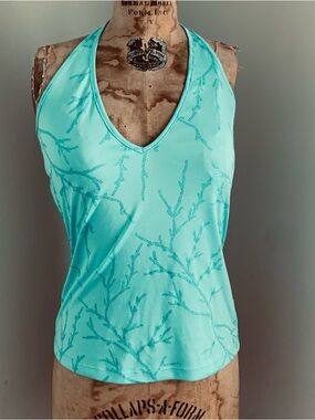 Rare vintage Versace Aqua V-Neck Camisole, size M/L